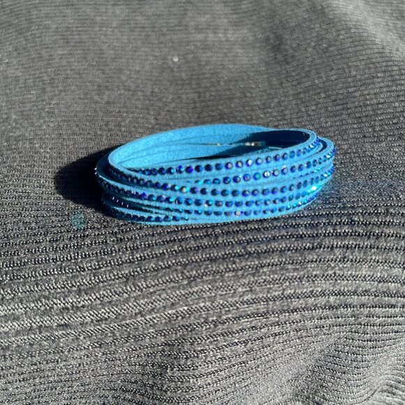 Retired Touchstone Crystal Wrap-Star Bracelet Cobalt Blue - NEW NIB - Picture 6 of 9